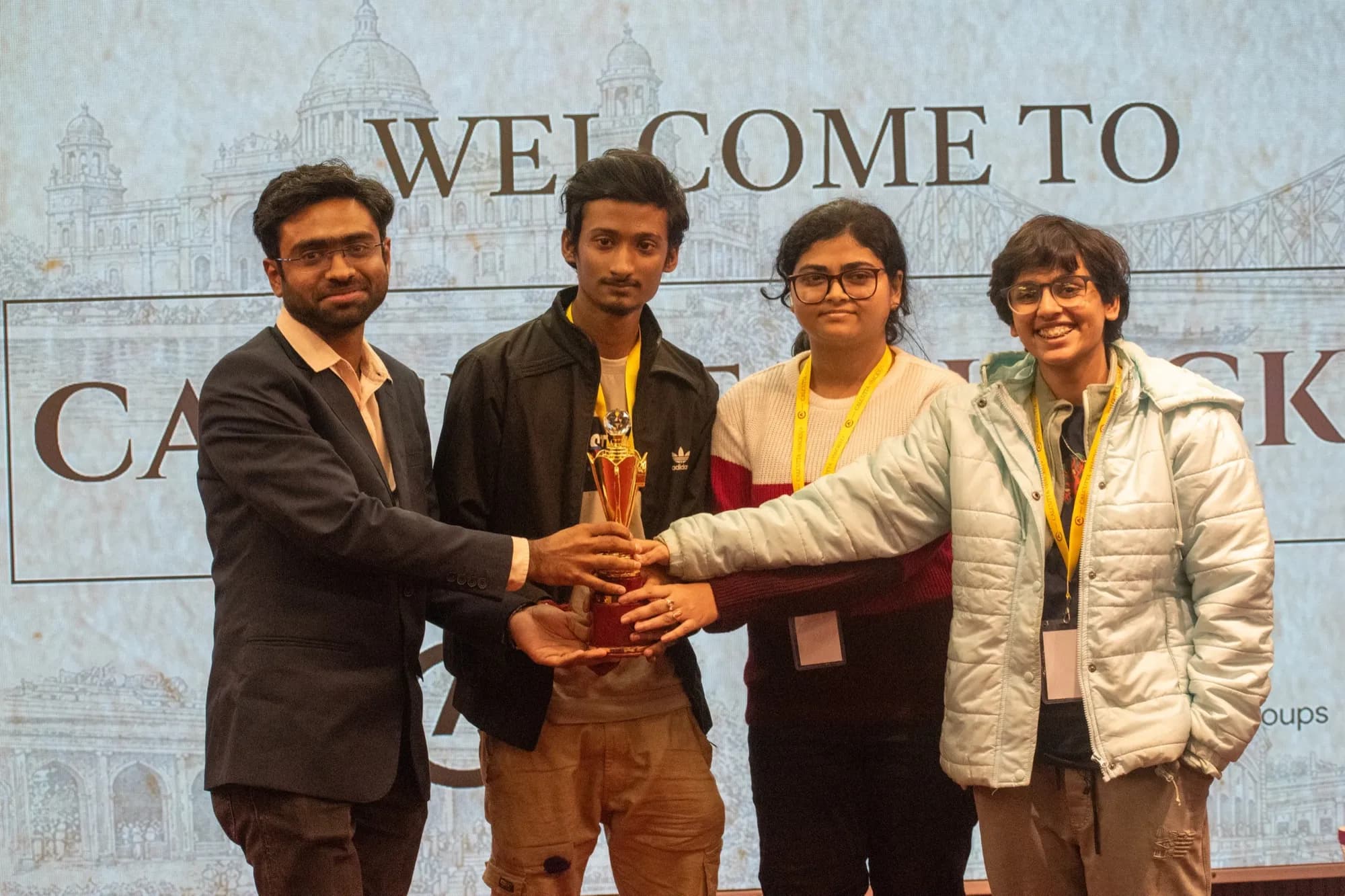 Calcutta <Hacks/>: Trophy, held by everyone at once