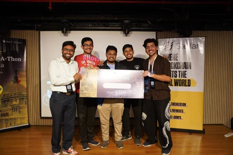 Stellar Build-a-thon Kolkata: Another prize handed over
