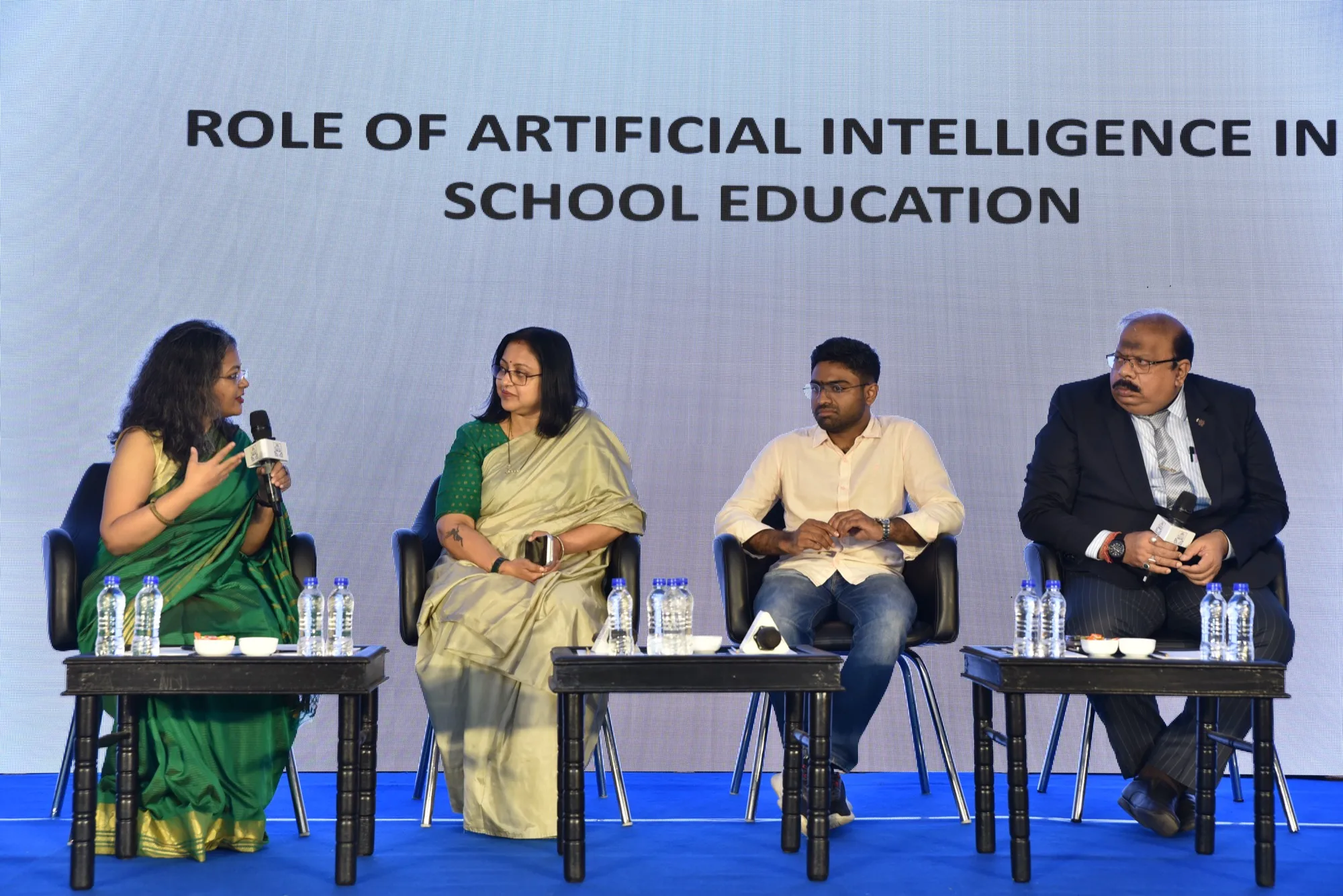 ToI Teachers' Conclave: The topic on the screen behind the panel