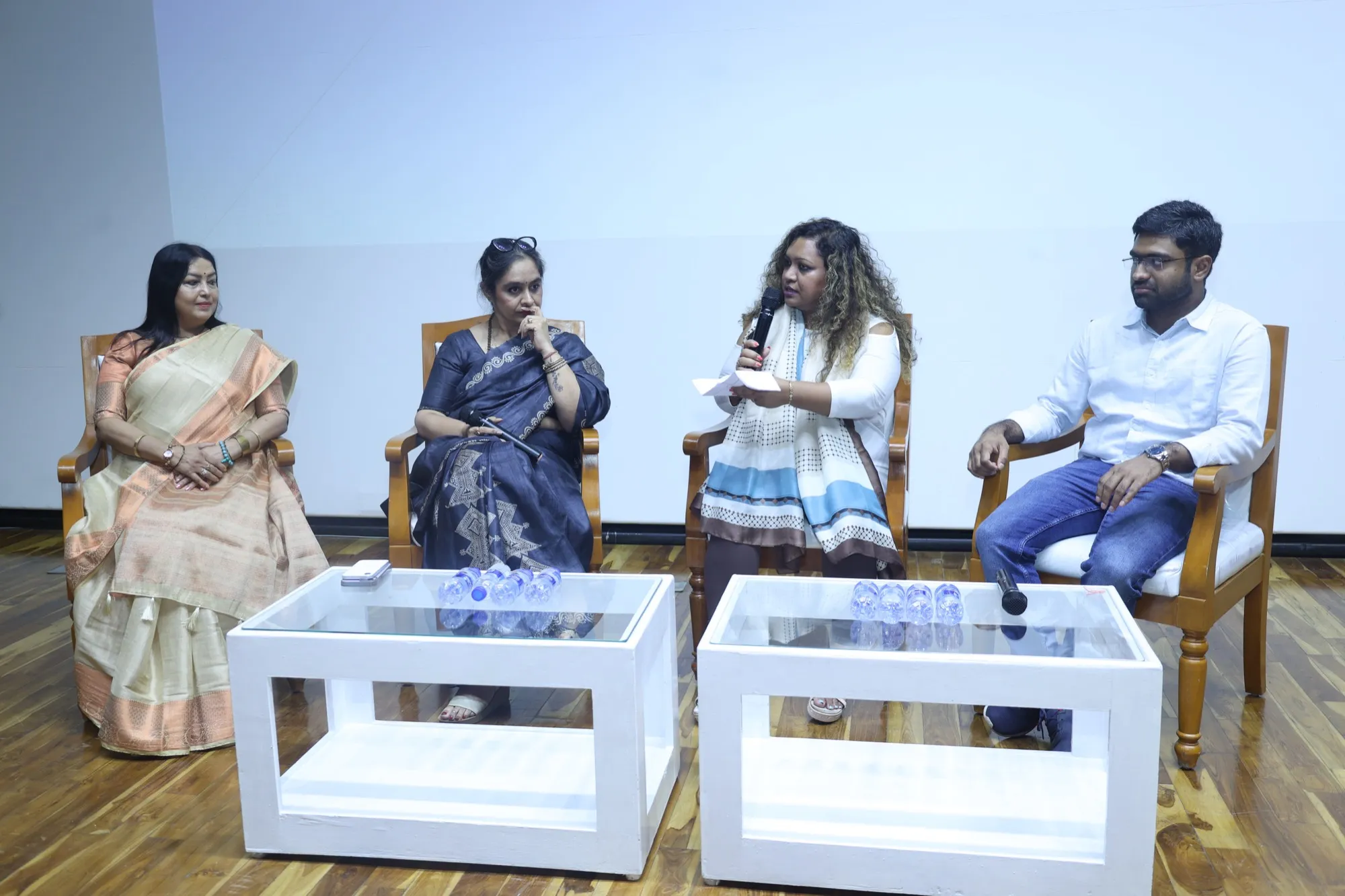 Youngpreneurs Panel on AI in Education: The panel, seated